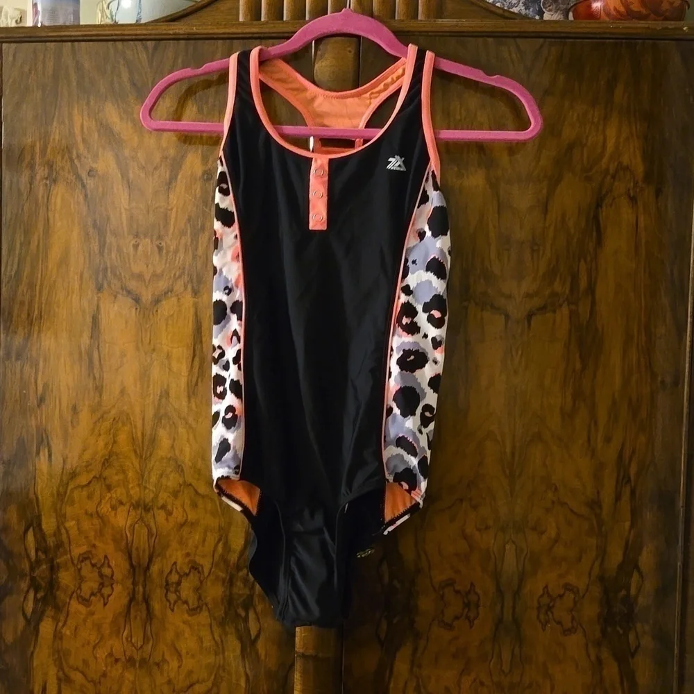 ZeroXposur Big Girls Pretty Plus One Piece Swimsuit Size 14P Large NWT